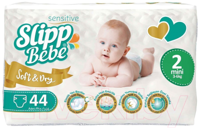Подгузники детские Slipp Bebe №2 3-6 кг - фото