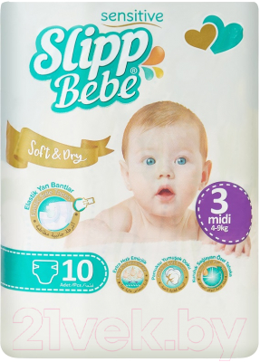 Подгузники детские Slipp Bebe №3 4-9 кг - фото