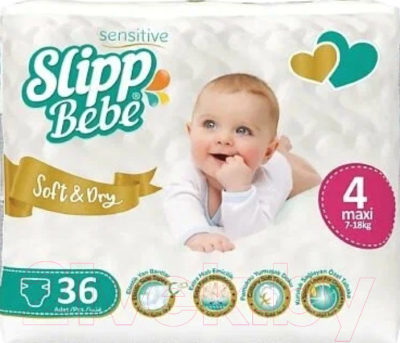 Подгузники детские Slipp Bebe №4 7-18 кг - фото