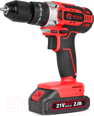 Аккумуляторная дрель-шуруповерт Edon UAD-21A / 24907 - фото