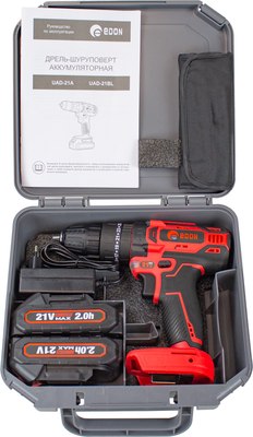 Аккумуляторная дрель-шуруповерт Edon UAD-21A / 24907
