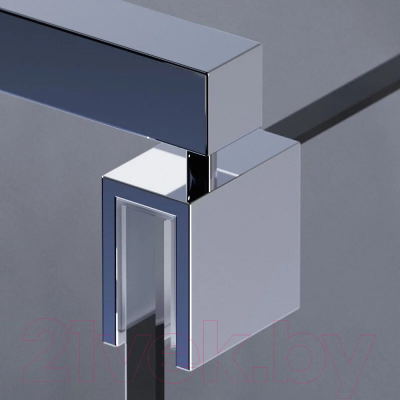 Душевая стенка AM.PM Func 120x200 / W84WI-120-F1-MTE (хром матовый/прозрачное стекло)