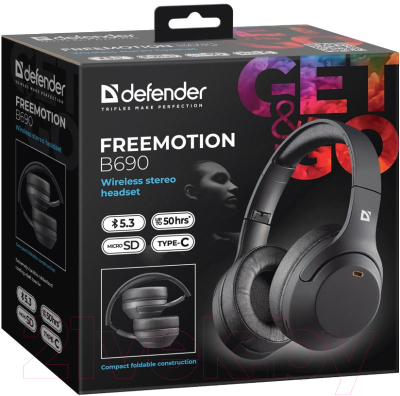 Беспроводные наушники Defender FreeMotion B690 / 63690