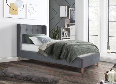 Односпальная кровать Halmar Estella 90x200
