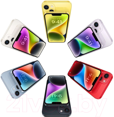 Смартфон восстановленный Apple iPhone 14 128GB Flip Грейд B