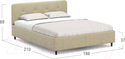 Двуспальная кровать Moon Family 1253 / К004663