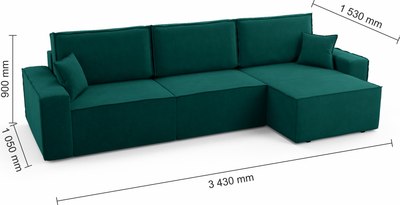 Диван угловой Mio Tesoro Бриз правый