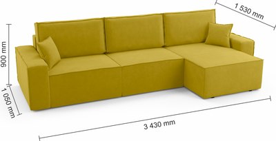 Диван угловой Mio Tesoro Бриз правый