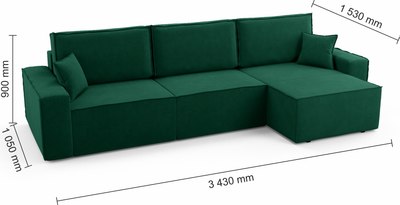 Диван угловой Mio Tesoro Бриз правый