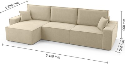 Диван угловой Mio Tesoro Бриз левый