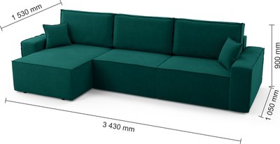 Диван угловой Mio Tesoro Бриз левый