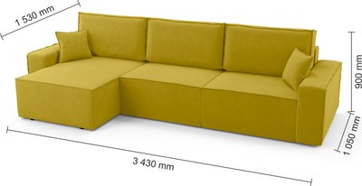 Диван угловой Mio Tesoro Бриз левый