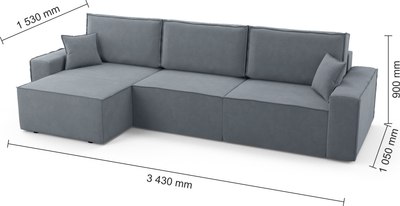 Диван угловой Mio Tesoro Бриз левый