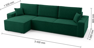 Диван угловой Mio Tesoro Бриз левый