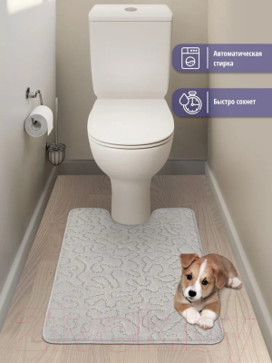 Коврик для туалета Shahintex РР 60x80 003 S / 836505