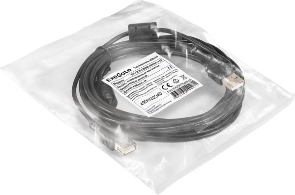 Удлинитель кабеля ExeGate EX-CCF-USB2-AMAF-4.5F / EX294764RUS