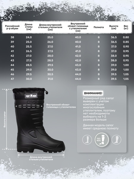 Сапоги для охоты и рыбалки FortMen Козырь/ 31(СЕ)350УМ