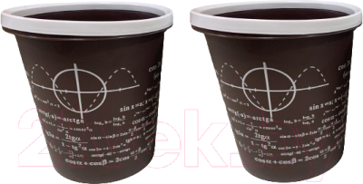 Корзина для бумаг No Brand 8801 Формулы 10л - фото