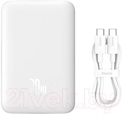 Портативное зарядное устройство Baseus Magnetic Mini Air 10000mAh / P10059001223-00/PPCXM10A - фото