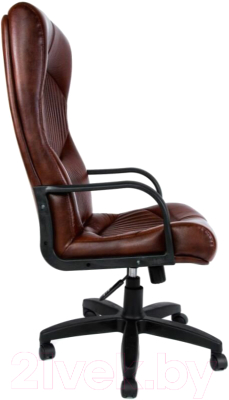 Кресло офисное Деловая обстановка Гермес Стандарт (кожа люкс/бордовый)