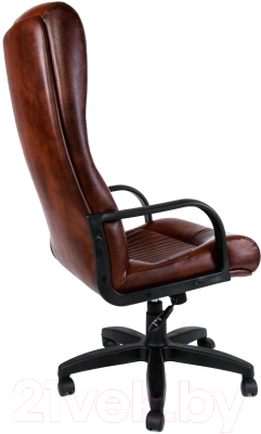 Кресло офисное Деловая обстановка Гермес Стандарт (кожа люкс/бордовый)
