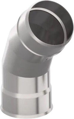 Поворот дымохода UMKPRO 135 ф200 AISI 439/1.0мм тип-2 - фото