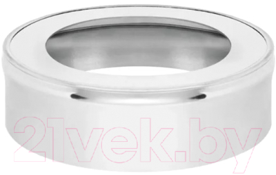 Заглушка дымохода Гефест Сталь С отверстием 150х220 AISI 430/0.5мм (Н) - фото