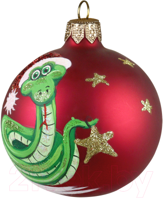 Шар новогодний Декарт Звездный змей символ 8Ш0094