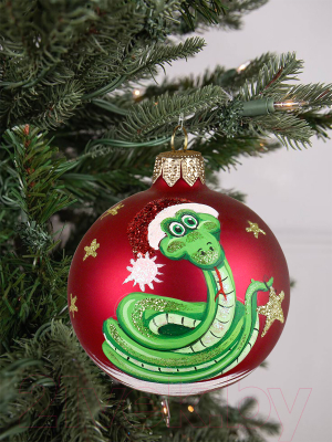 Шар новогодний Декарт Звездный змей символ 8Ш0094