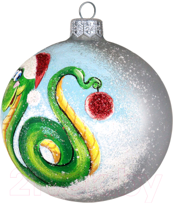 Шар новогодний Декарт Новогодняя змейка 8Ш0096