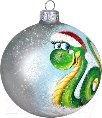 Шар новогодний Декарт Новогодняя змейка 8Ш0096