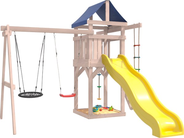 Игровой комплекс National Tree Company С качелями лодочка и гнездом IgroWoods / ДНП-3  - фото