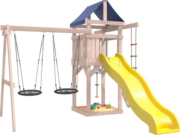 Игровой комплекс National Tree Company С качелями гнездо IgroWoods / ДНП-6  - фото