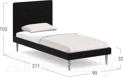 Односпальная кровать Moon Family 1256 / MF008858