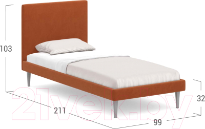 Односпальная кровать Moon Family 1256 / MF008798