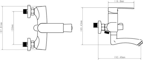 Смеситель Econoce EC0271BL