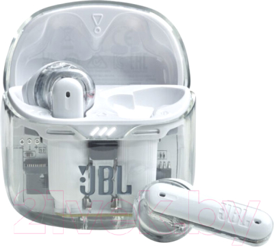 Беспроводные наушники JBL Tune Flex Ghost / JBLTFLEXGWHT - фото
