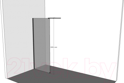 Душевая стенка Allen Brau Infinity 1 3.21015.BBA / 323807