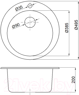 Мойка кухонная Marblan Orbi