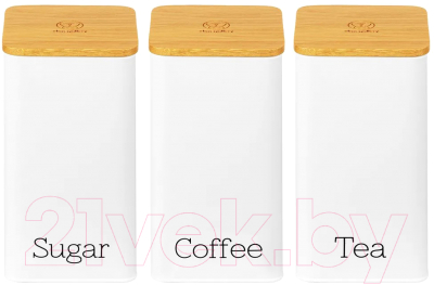 Набор емкостей для хранения Elan Gallery Tea, coffee, sugar / 240309 - фото