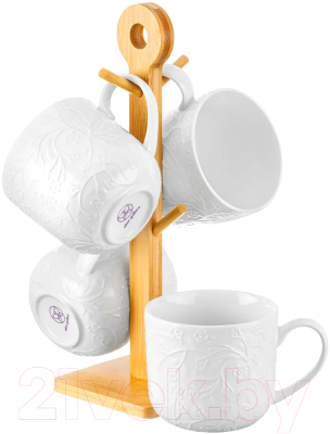 Набор кружек Elan Gallery Веточки-цветочки / 950292