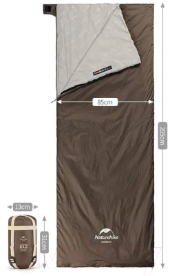 Спальный мешок Naturehike NH21MSD09 LW180 / 6927595777985