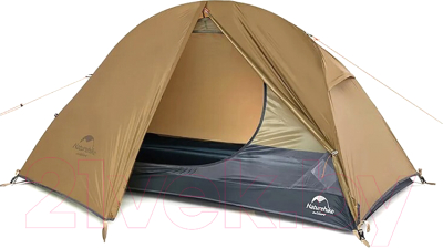 Палатка Naturehike NH18A095-D 20D / 6927595712818 (коричневый) - фото