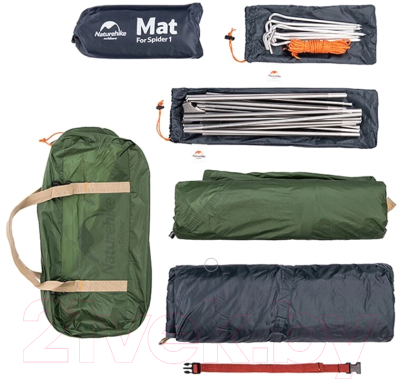 Палатка Naturehike NH18A095-D 20D / 6927595712818 (коричневый)