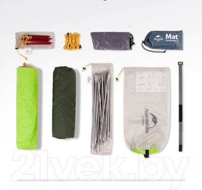 Палатка Naturehike Mongar NH17T007-M 20D / 6927595708088 (светло-зеленый)
