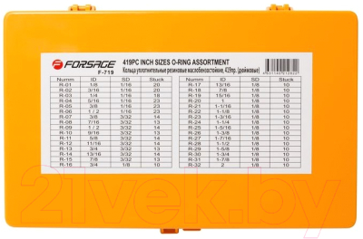 Набор уплотнительных колец Forsage F-719