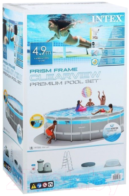 Каркасный бассейн Intex Prism Frame Clearview 26722