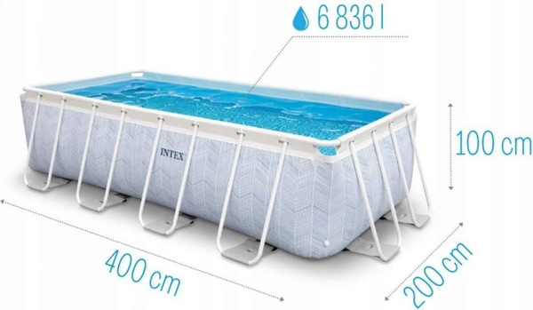Каркасный бассейн Intex Prism Frame Chevron / 26780