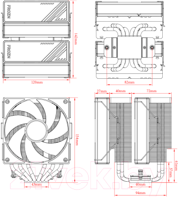 Кулер для процессора ID-Cooling Frozn A620 ARGB