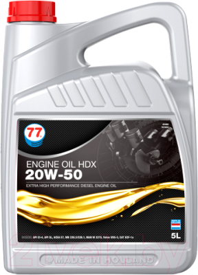 Моторное масло 77 Lubricants Engine Oil HDX 20W-50 / 707820 - фото